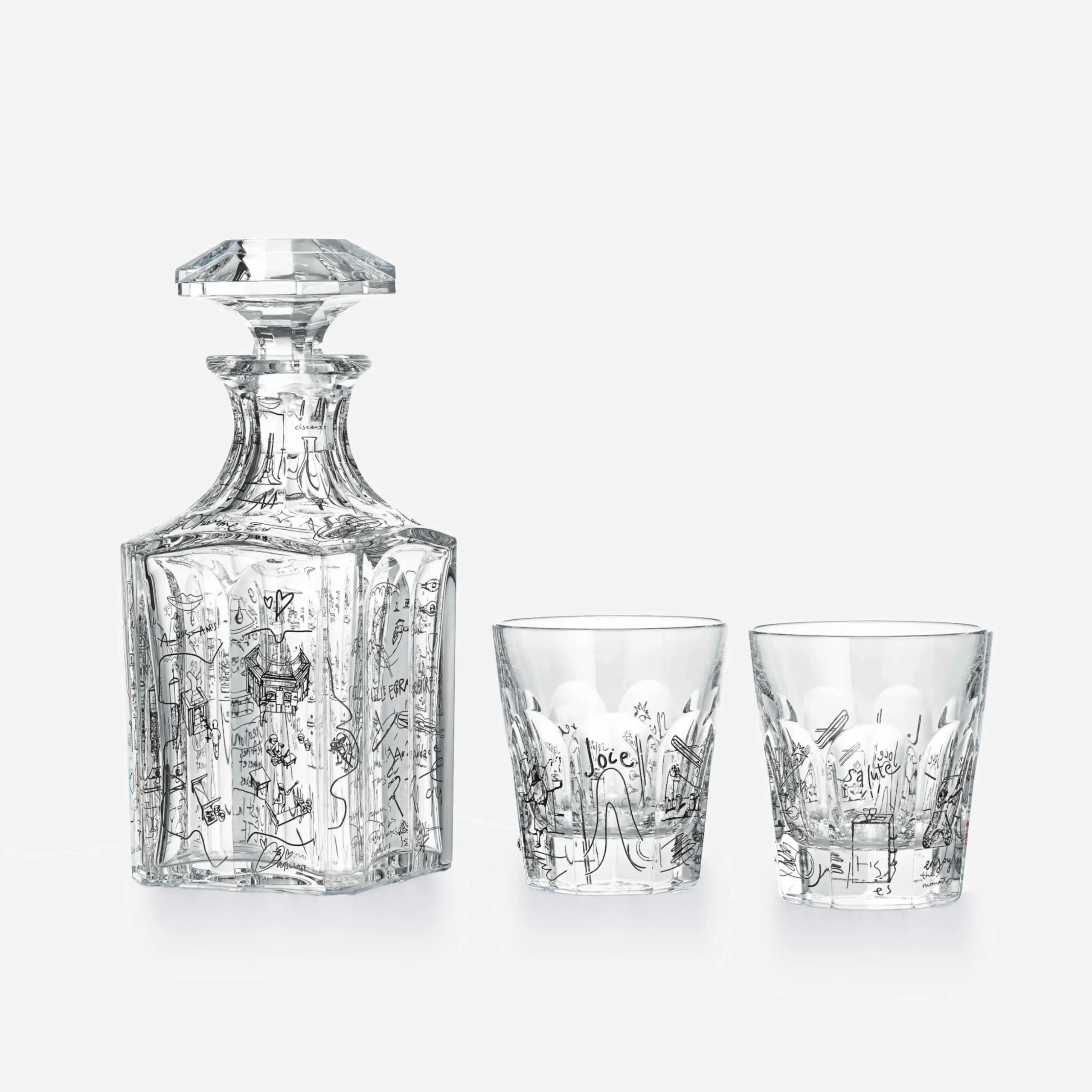 Harcourt Whisky Decanter And Tumblers Set Harry Nuriev