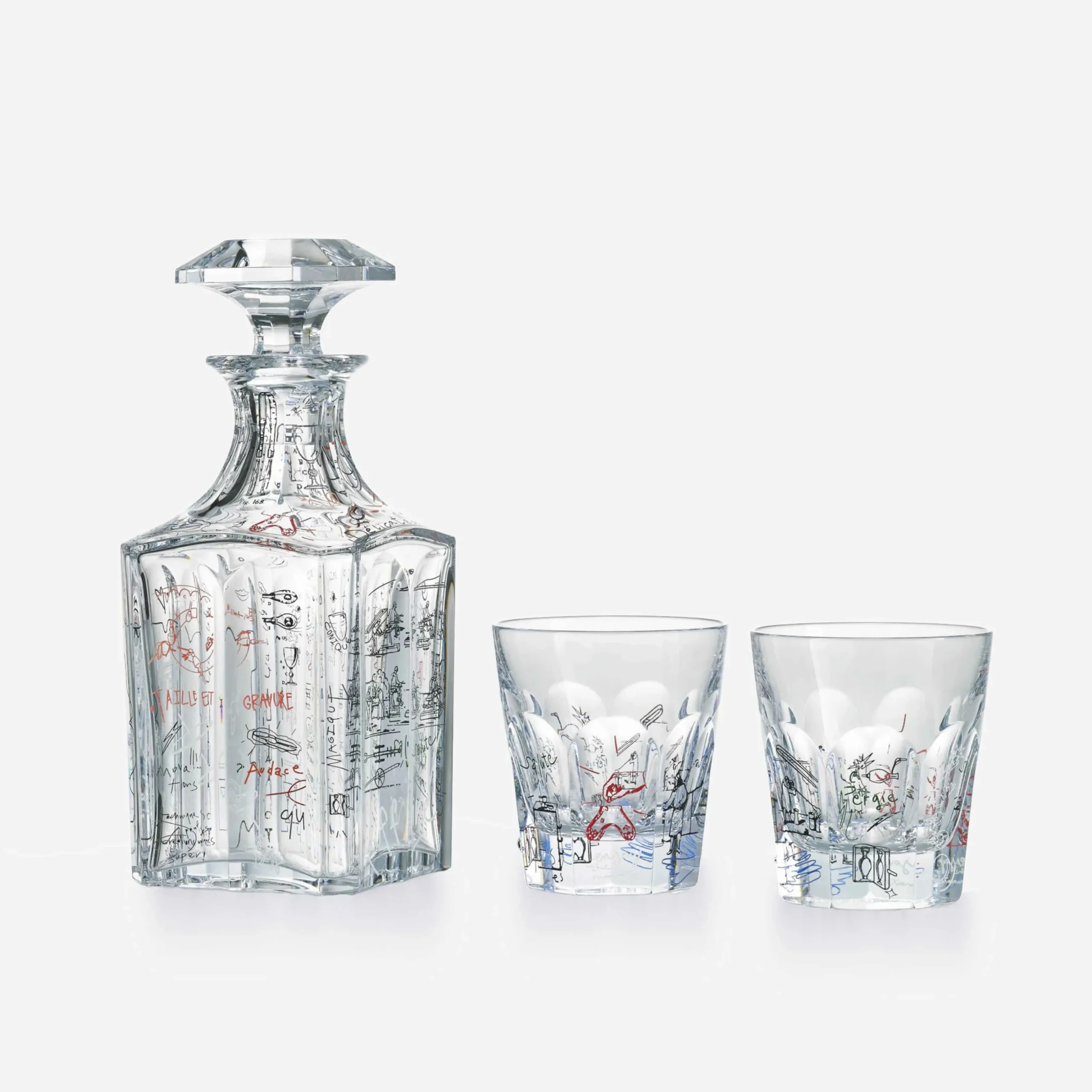 Harcourt Whisky Decanter And Tumblers Set Harry Nuriev