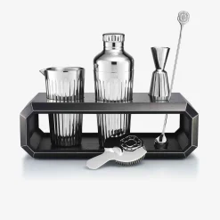 Octogone Bar Accessory Case Natural Oak