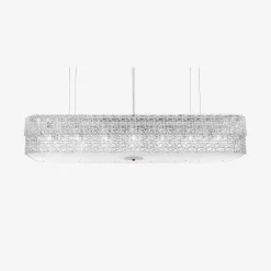 Tuile de Cristal Frozen Chandelier Rectangular M
